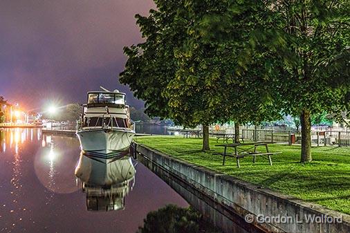 April Shower V At Night_34823.jpg - Photographed along the Rideau Canal Waterway at Smiths Falls, Ontario, Canada.